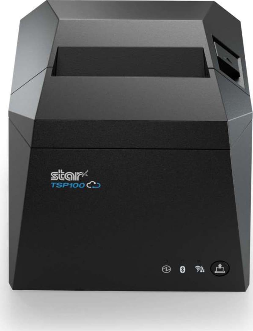 Star Kvitteringsskriver TSP143IV - USB/Ethernet/Wi-Fi/Bluetooth, med autokutter, grå