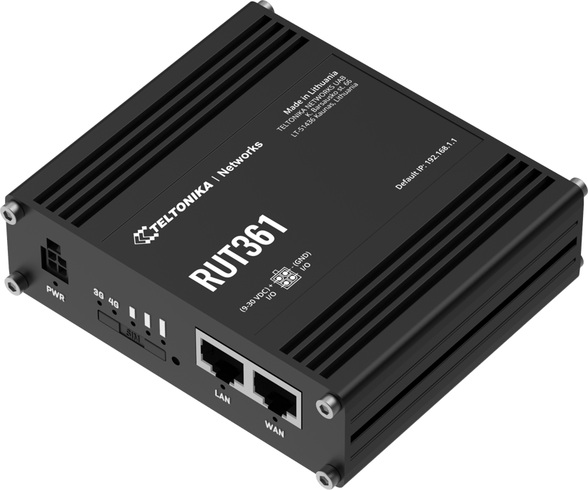 Teltonika RUT361 Industrial Wireless LTE Router - (Kuppvare klasse 2)