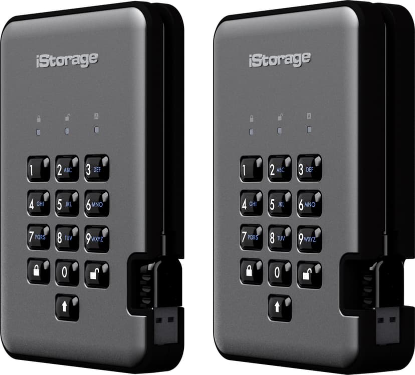 Istorage diskAshur PRO2 256-BIT 4TB FIPS-3 Certified Svart