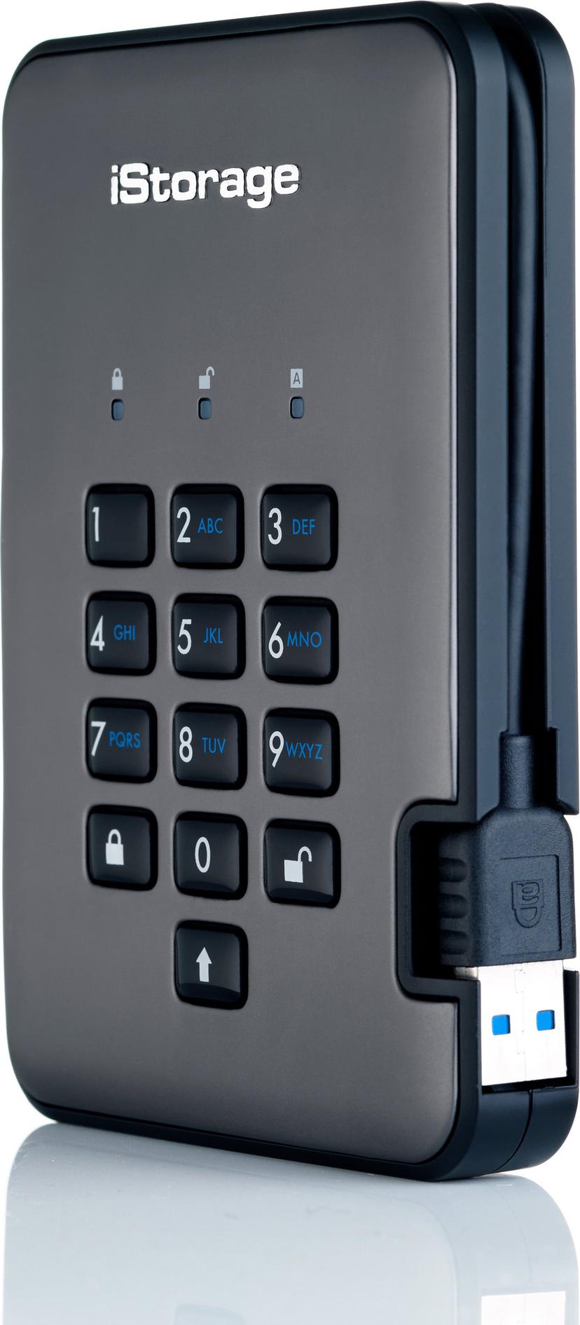 Istorage diskAshur PRO2 256-BIT 5TB FIPS-3 Certified Svart