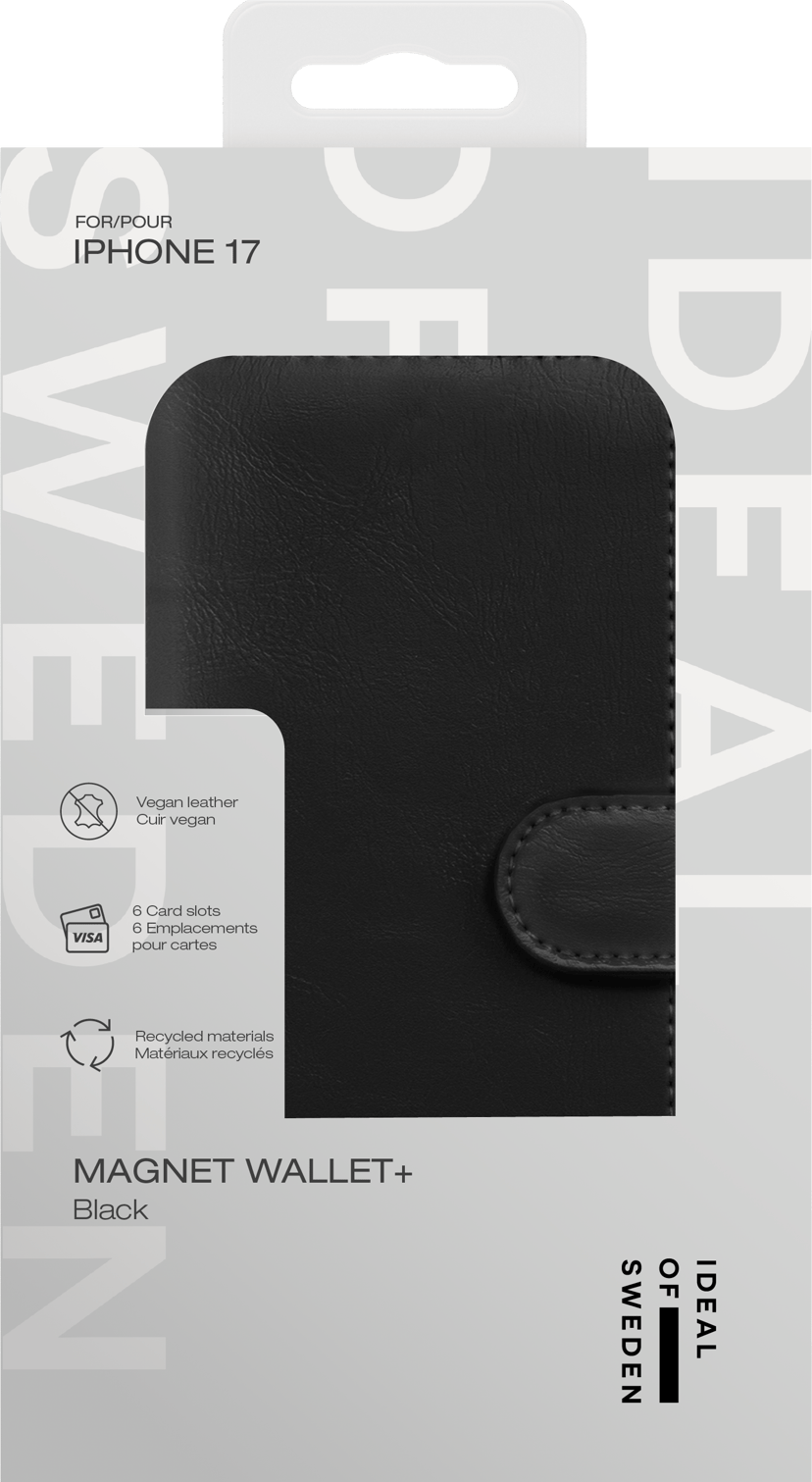 iDeal of Sweden Magnet Wallet+ iPhone 17 Svart