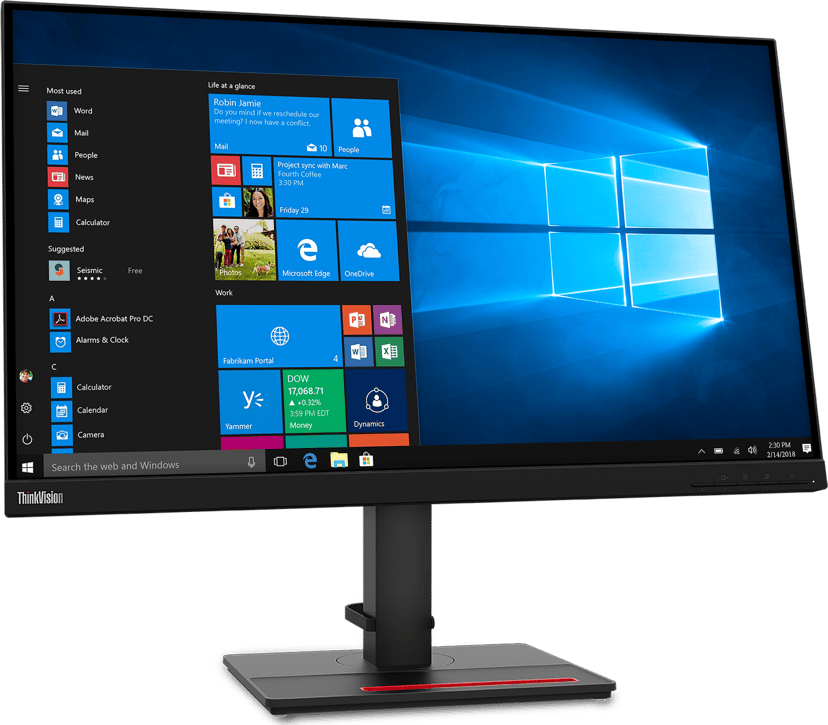 Lenovo ThinkVision T27Q-20 - (Fyndvara klass 2) 27" 2560 × 1440pixels IPS 16:9 60Hz