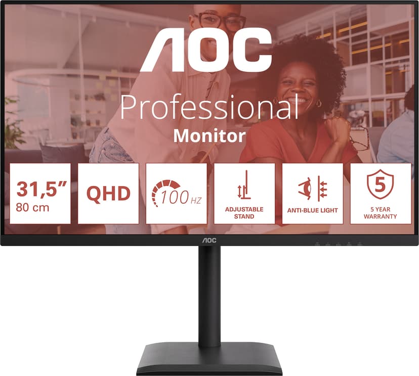 AOC Q32E4U 31.5" 2560 × 1440pixels IPS 16:9 100Hz