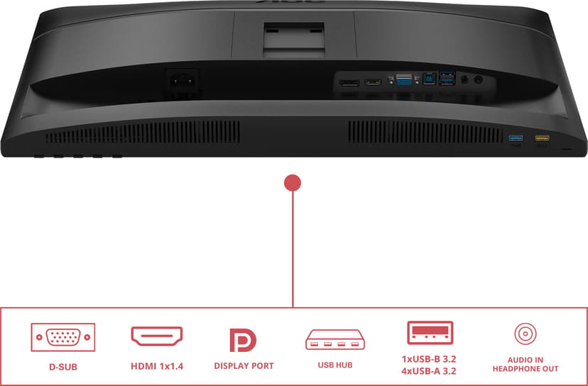 AOC 24E4U 23.8" 1920 × 1080pixels IPS 16:9 120Hz