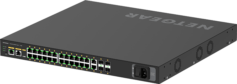 Netgear M4250-26G4XF-PoE+ hanterad L2/L3 Gigabit Ethernet (10/100/1000) Strömförsörjning via Ethernet (PoE) stöd 1U Svart