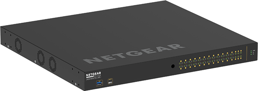 Netgear M4250-26G4XF-PoE+ Hallittu L2/L3 Gigabit Ethernet (10/100/1000) Power over Ethernet -tuki 1U musta
