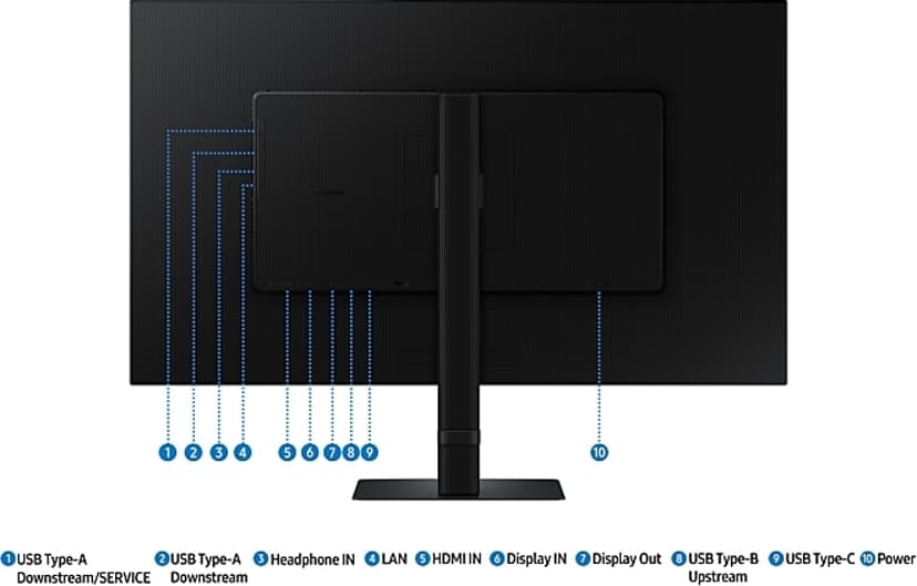 Samsung ViewFinity S6 S604UD USB-C - (Kuppvare klasse 2) 32" 2560 × 1440pixels IPS 16:9 100Hz