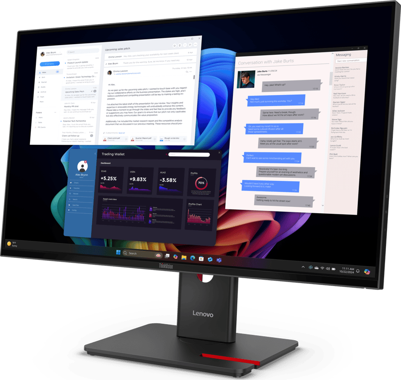 Lenovo ThinkVision T27UD-40 27" 3840 × 2160pixels IPS 16:9 60Hz