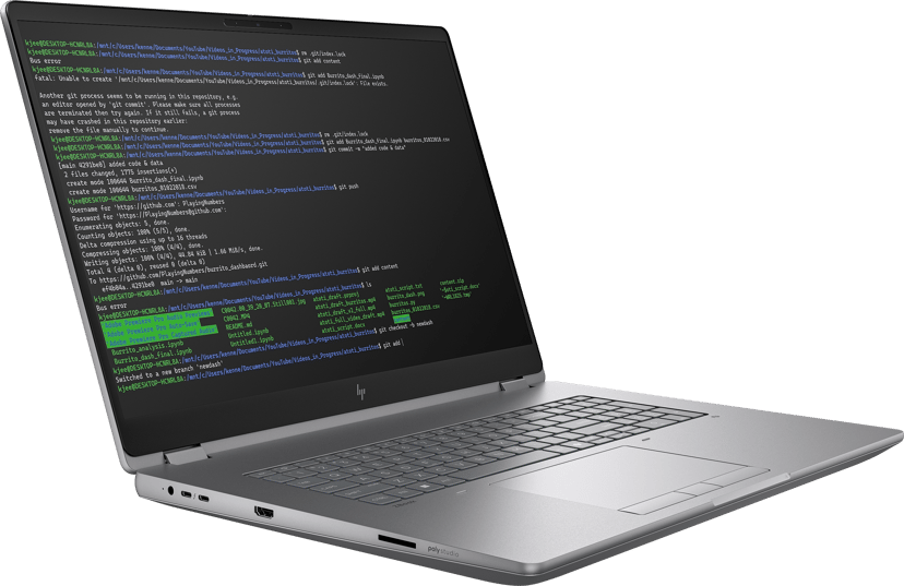HP ZBook Fury G1i Intel Core Ultra 9 64GB 2000GB RTX PRO 2000 BW 18"