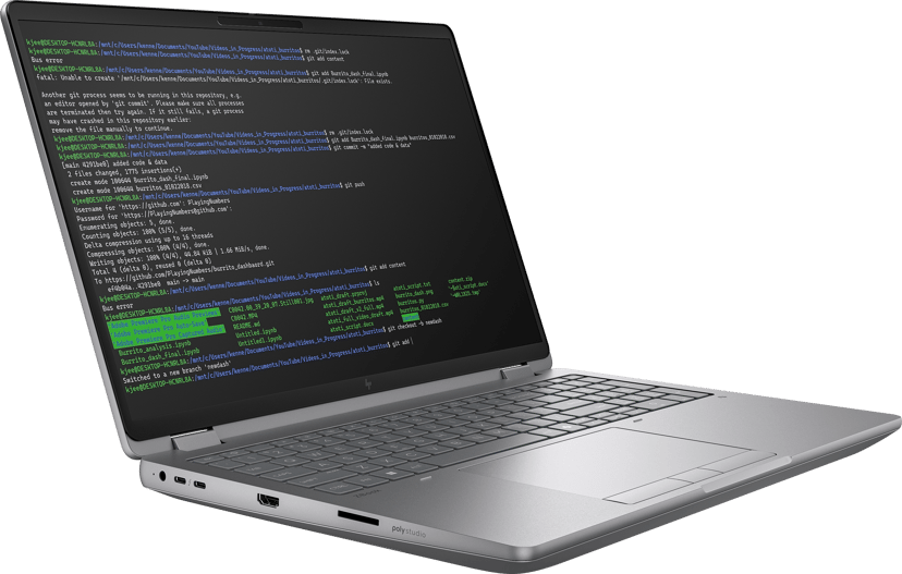 HP ZBook Fury G1i Intel Core Ultra 9 64GB 1000GB RTX PRO 4000 BW 16"