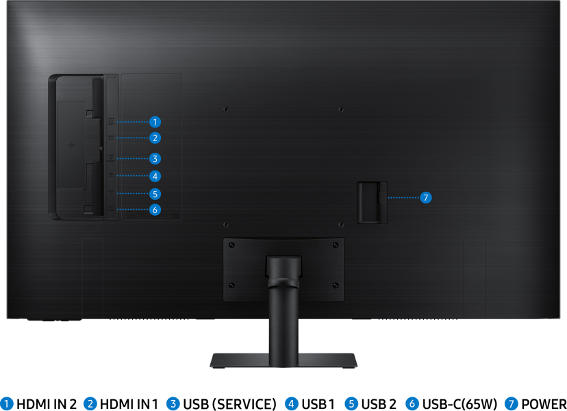 Samsung Smart Monitor M7 M70D - (Fyndvara klass 2) 43" 3840 × 2160pixels VA 16:9 60Hz