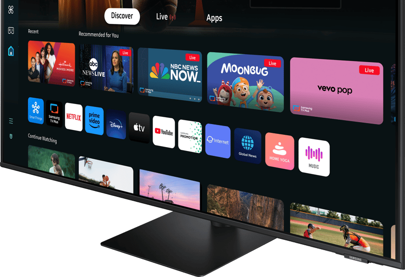 Samsung Smart Monitor M7 M70D - (Kuppvare klasse 2) 43" 3840 × 2160pixels VA 16:9 60Hz