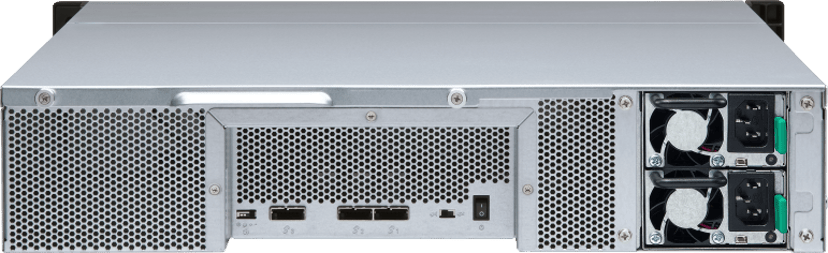QNAP TL-R1200S-RP harddiskkabinett HDD/SSD-kabinett Sort, Grå 2.5/3.5"