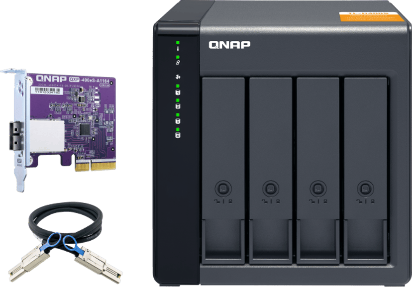 QNAP TL-D400S 4-bay Stasjonær Ekspansjonsenhet for skrivebordet