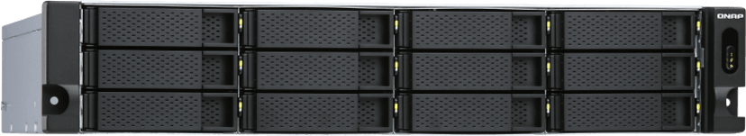 QNAP TL-R1200S-RP harddiskkabinett HDD/SSD-kabinett Sort, Grå 2.5/3.5"