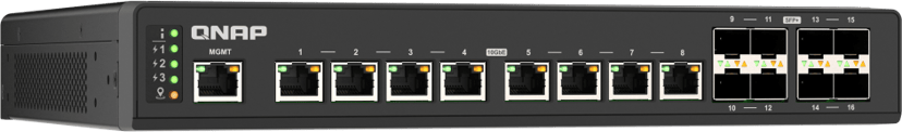 QNAP QSW-IM3216-8S8T nätverksswitchar hanterad L2 10G Ethernet (100/1000/10000) Svart