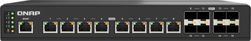 QNAP QSW-IM3216-8S8T nätverksswitchar hanterad L2 10G Ethernet (100/1000/10000) Svart