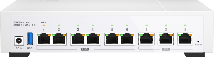 QNAP QHora-322 langallinen reititin 2.5 Gigabit Ethernet, 10 Gigabit Ethernet Valkoinen
