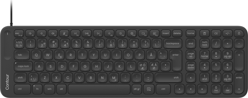 Contour Design Balance MID-Size Wired Ledningsført Nordisk Tastatur