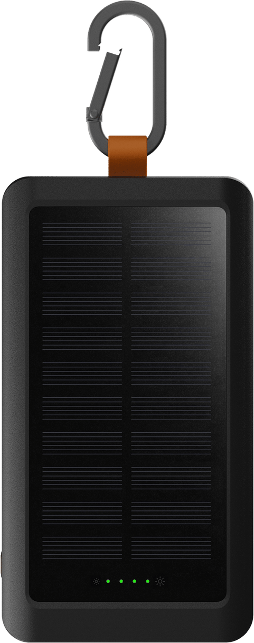 Xtorm GO2 Solar Powerbank 10000mAh + Light 10000mAh Grå, Orange, Svart