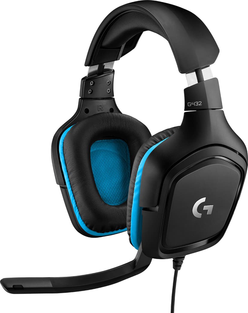Logitech Gaming Headset G432 Stereo Blå, Svart
