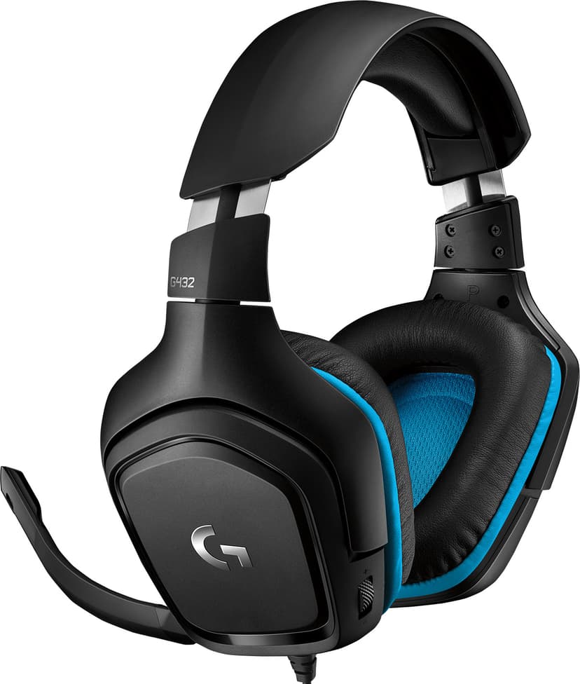 Logitech Gaming Headset G432 Stereo Blå, Svart
