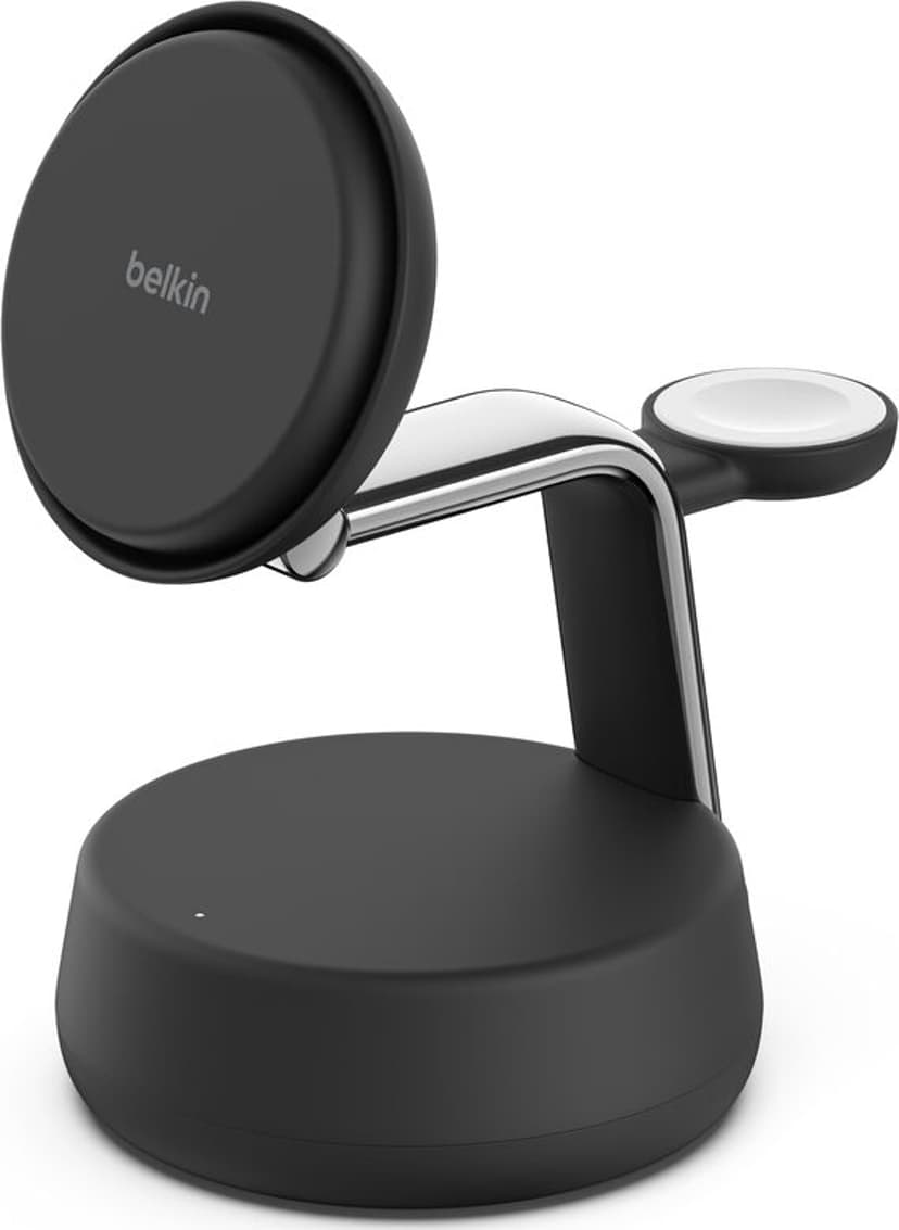 Belkin UltraCharge Pro 25w Qi2 3in1 Magnetic Charger 1.5m Zwart