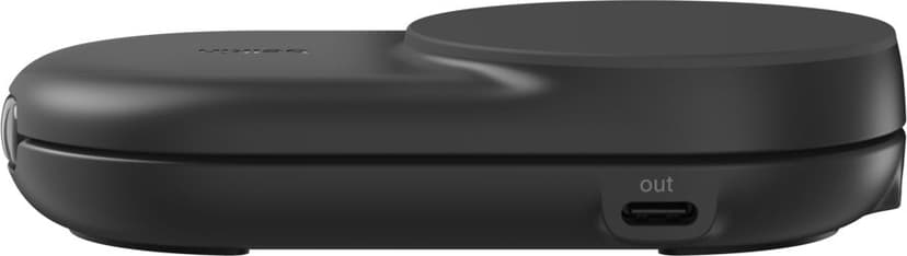 Belkin UltraCharge 25w Qi2 2in1 Magnetic Charger plus 1.5m Zwart