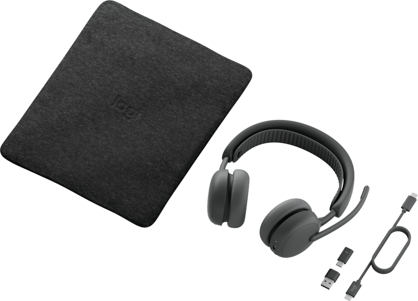 Logitech Zone Wireless 2 ES with dongle Stereo USB-A, USB-C Microsoft Teams Grafiitti