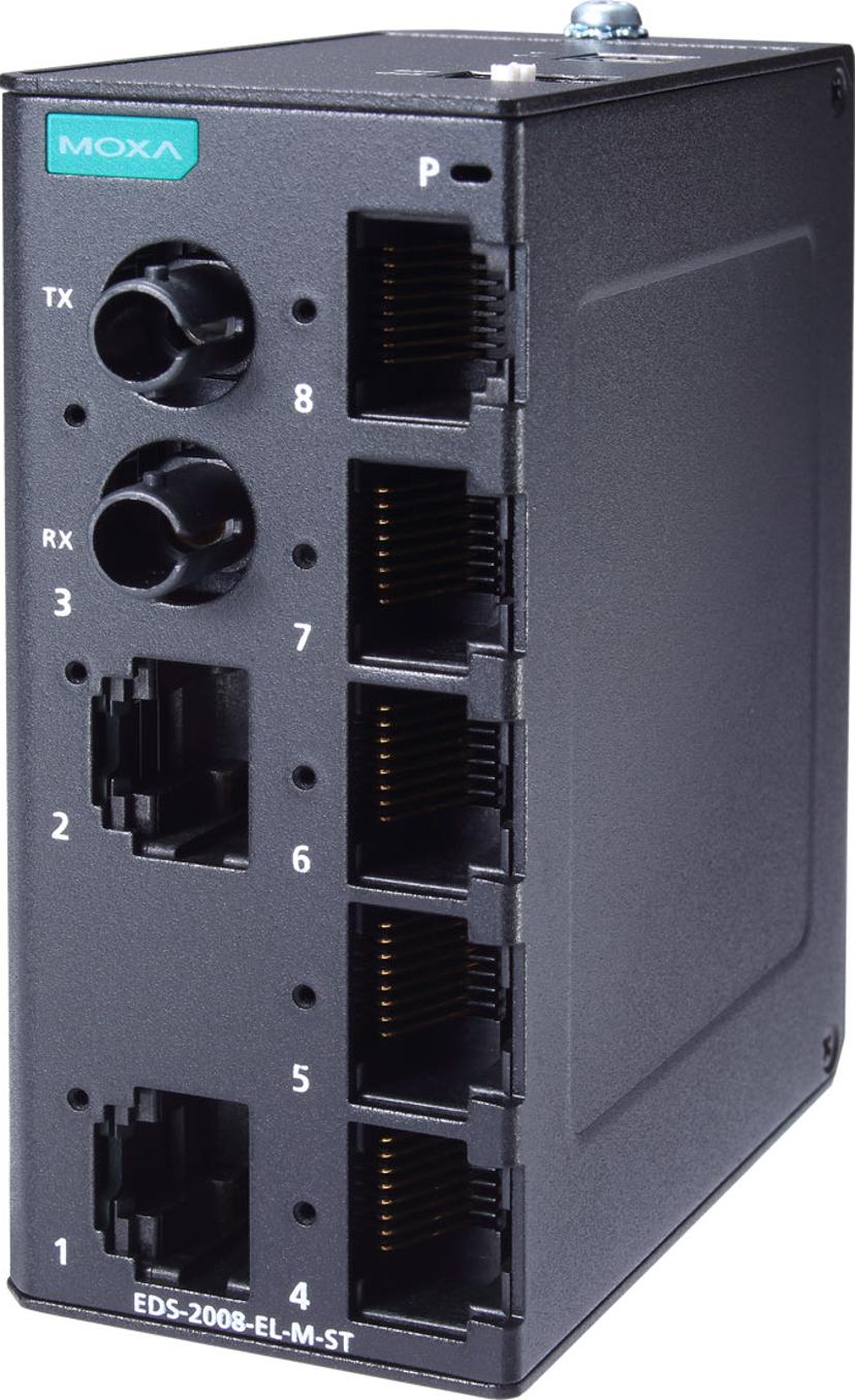 Moxa EDS-2008-EL Industrial Unmanaged 8-port Switch
