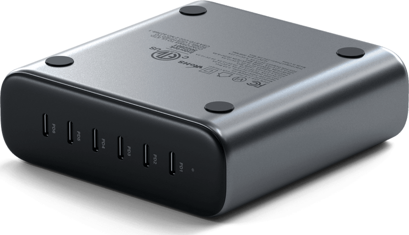 Satechi 200W USB-C 6-port GaN charger Grijs