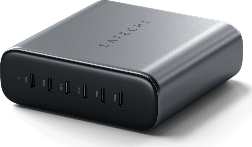 Satechi 200W USB-C 6-port GaN charger Grijs