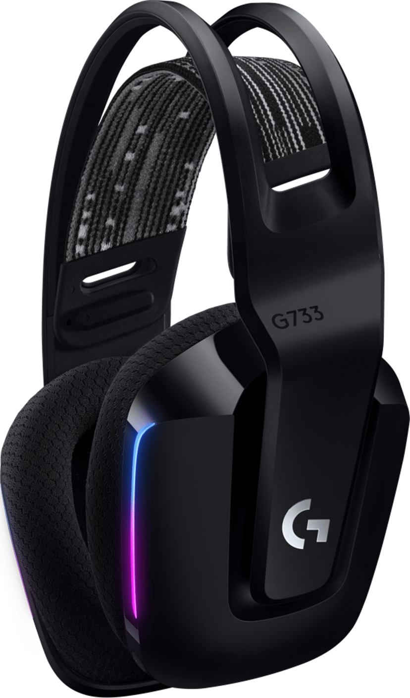 Logitech G733 Lightspeed Wireless RGB Gaming Headset Stereo Svart