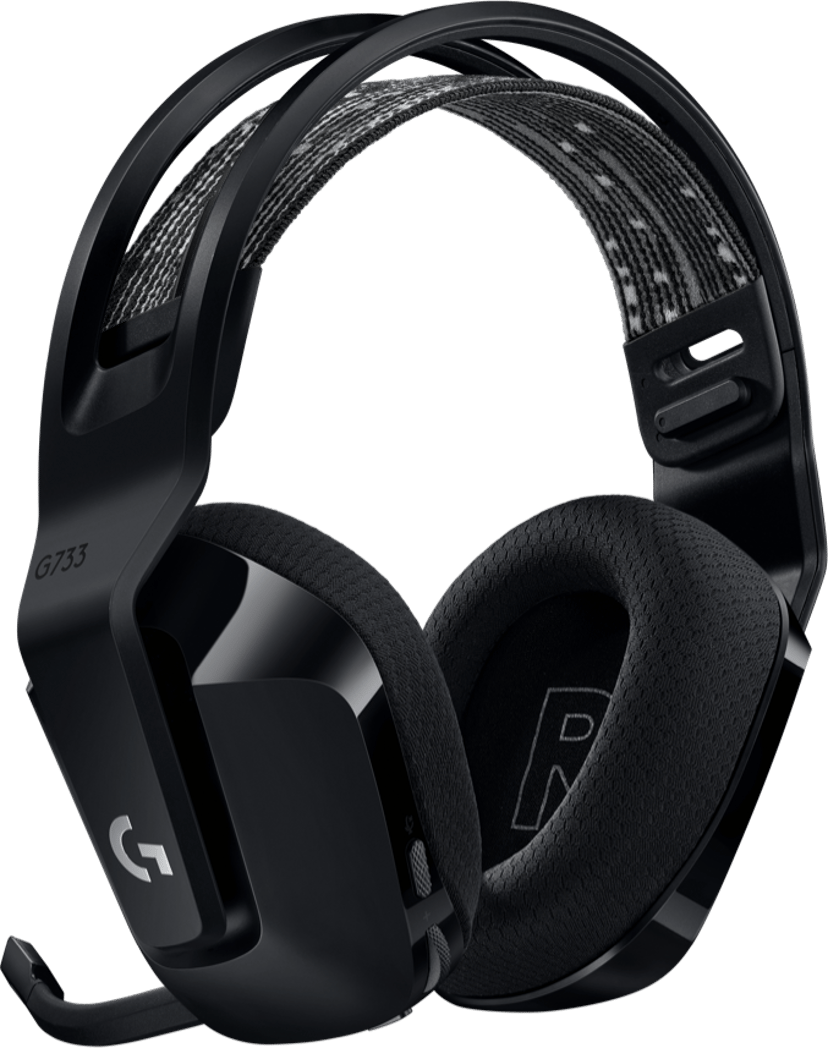 Logitech G733 Lightspeed Wireless RGB Gaming Headset Stereo Svart