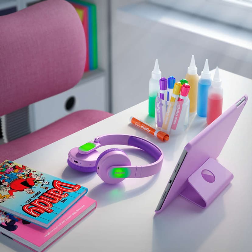 Philips K4206 Kids Wireless Stereo USB-C Rosa