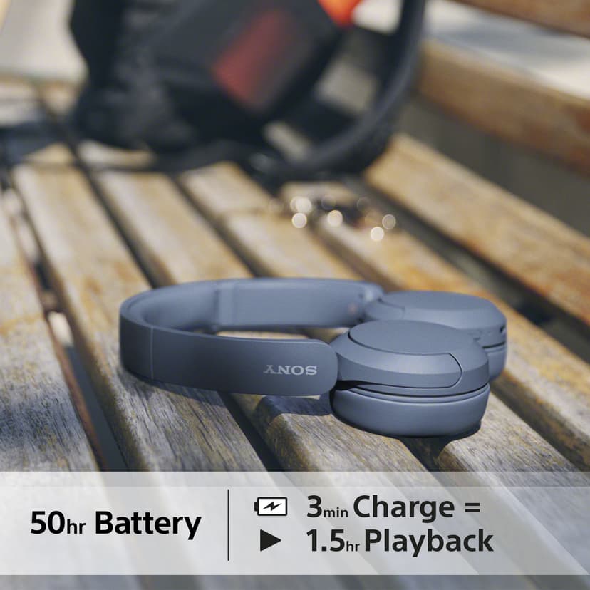 Sony WH-CH520 Wireless Headphones Stereo USB-C Blå