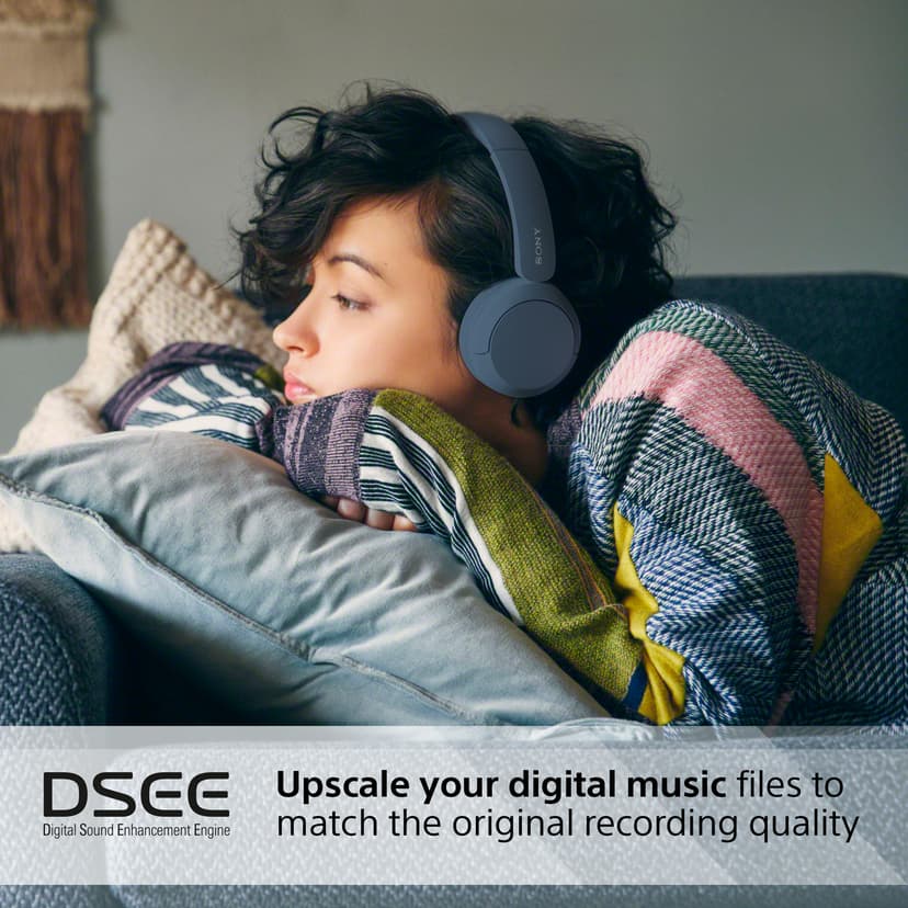 Sony WH-CH520 Trådlösa Hörlurar Stereo USB-C Blå