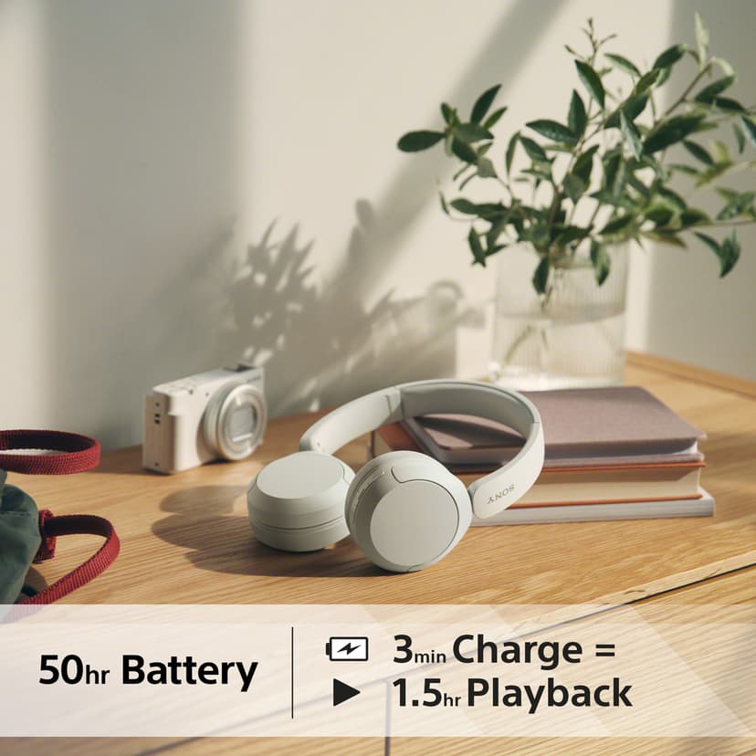 Sony WH-CH520 Wireless Headphones Stereo USB-C Hvid