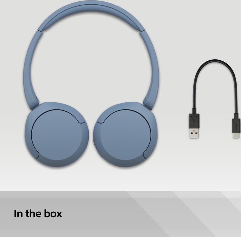 Sony WH-CH520 Trådlösa Hörlurar Stereo USB-C Blå