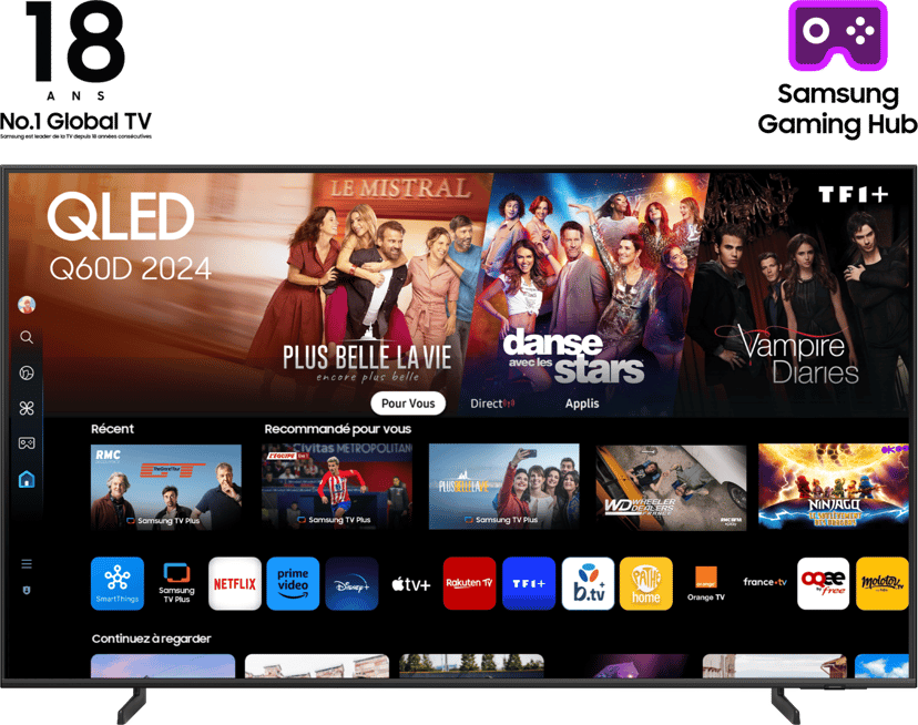 Samsung Q60D 75" 4K QLED Smart TV (2024) - (Kuppvare klasse 2)
