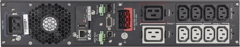 Eaton 9PX 3000i RT2U Netpack Li-Ion UPS Dubbele conversie (online) 3 kVA 2400 W 10 AC-uitgang(en)