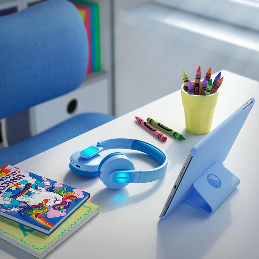 Philips K4206 Kids Wireless Stereo USB-C Blå