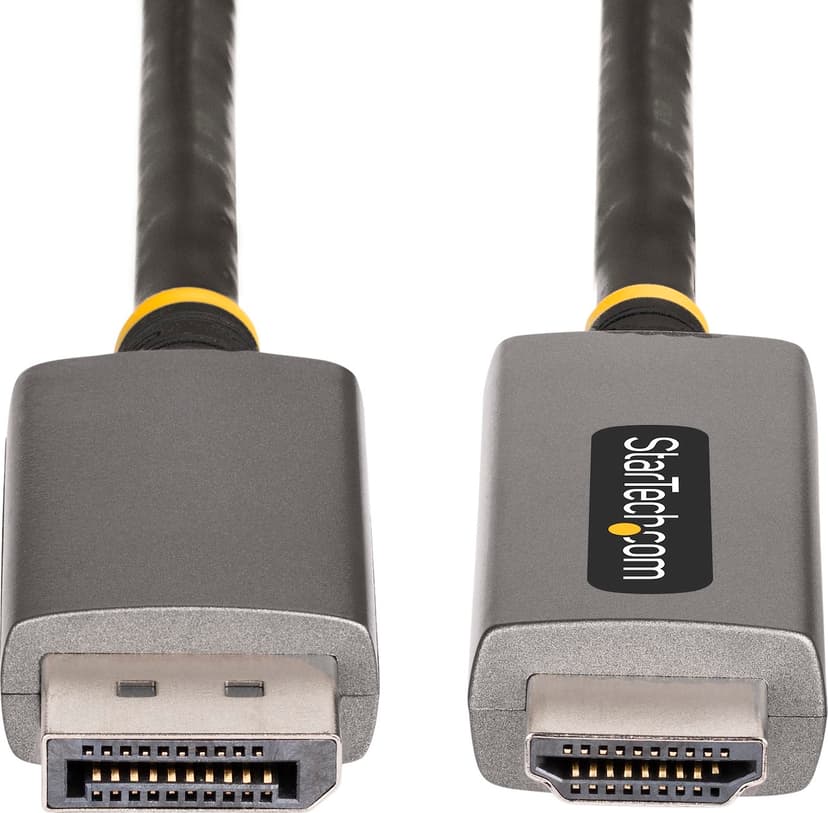 Startech StarTech.com 133DISPLAYPORTHDMI21 videokabelkobling 2 m DisplayPort HDMI Sort, Sølv 2m DisplayPort HDMI Sølv, Svart