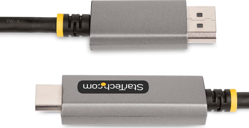 Startech StarTech.com 133DISPLAYPORTHDMI21 videokabelkobling 2 m DisplayPort HDMI Sort, Sølv 2m DisplayPort HDMI Sølv, Svart