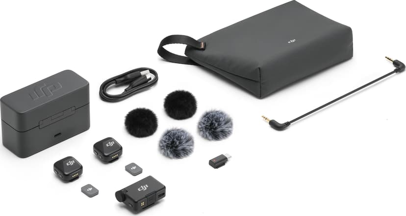 DJI Mic Mini - 2 TX + 1 RX + Charging Case - (Kuppvare klasse 2)