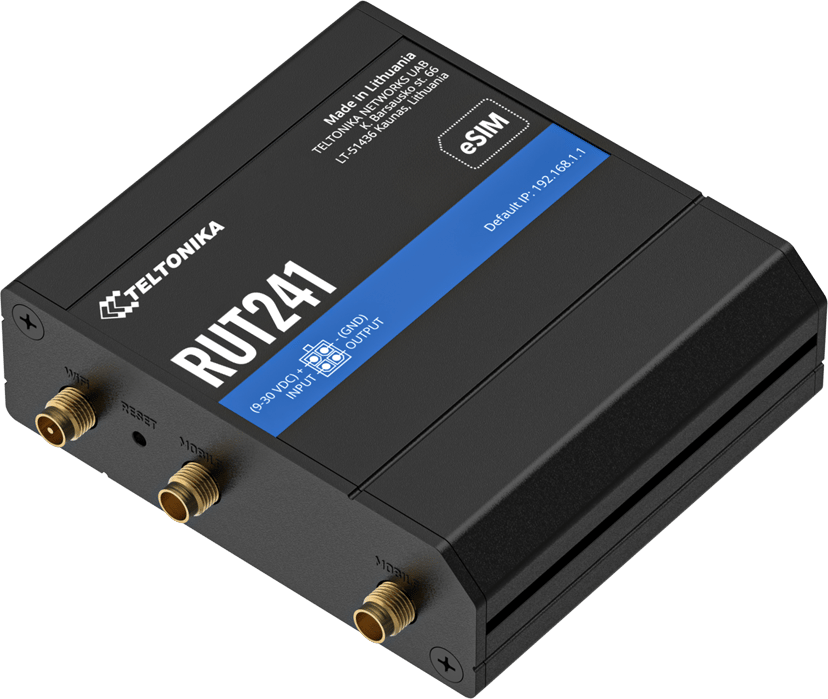 Teltonika RUT241 Industrial LTE Wireless Router eSim