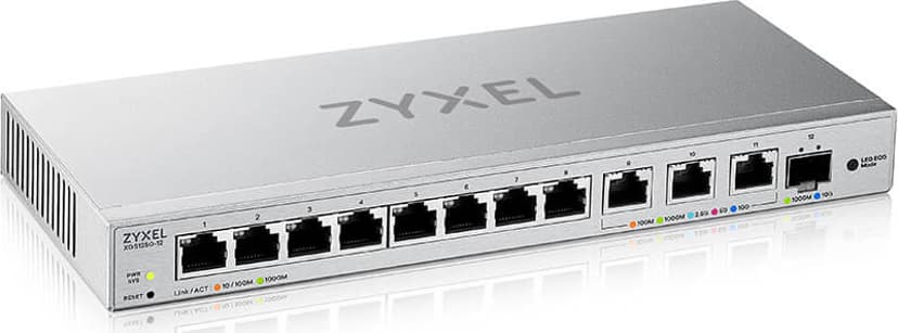 Zyxel XGS1250 12-Port Multi Gigabit Switch - (Kuppvare klasse 2)