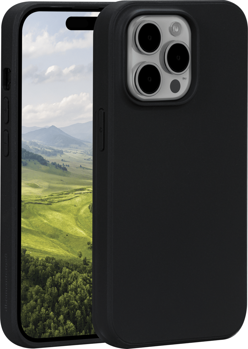 dbramante1928 Greenland 100% gerecycled Plastic iPhone 15 Pro Zwart