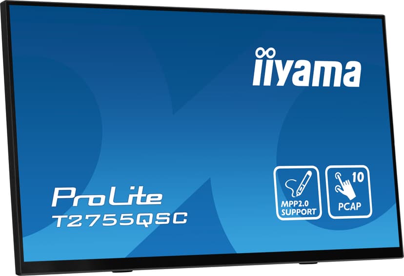 iiyama ProLite T2755QSC-B1 27" IPS WQHD PCAP USB Black 27" 2560 × 1440pixels IPS 16:9 75Hz