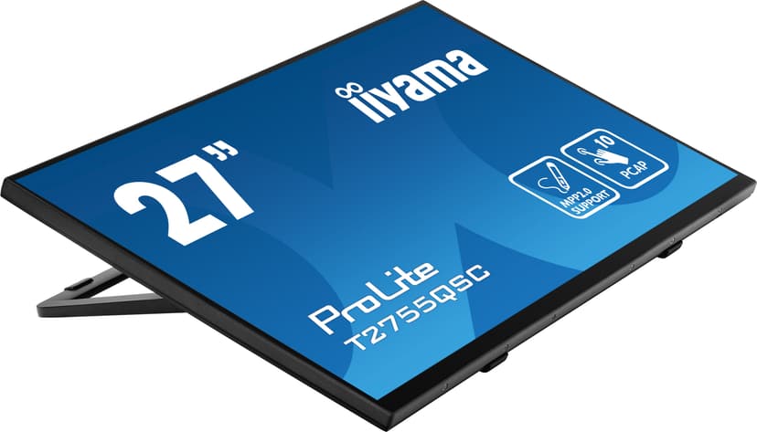 iiyama ProLite T2755QSC-B1 27" IPS WQHD PCAP USB Svart 27" 2560 × 1440pixels IPS 16:9 75Hz